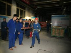 動力公司、面一車間分別舉行防泄漏演練