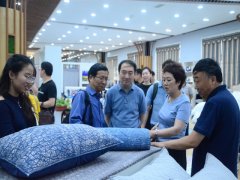 紡織產(chǎn)業(yè)規(guī)劃調(diào)研組走進公司